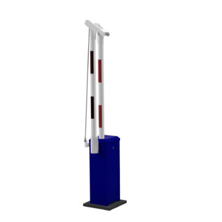 Render van slagboom met vouwarm